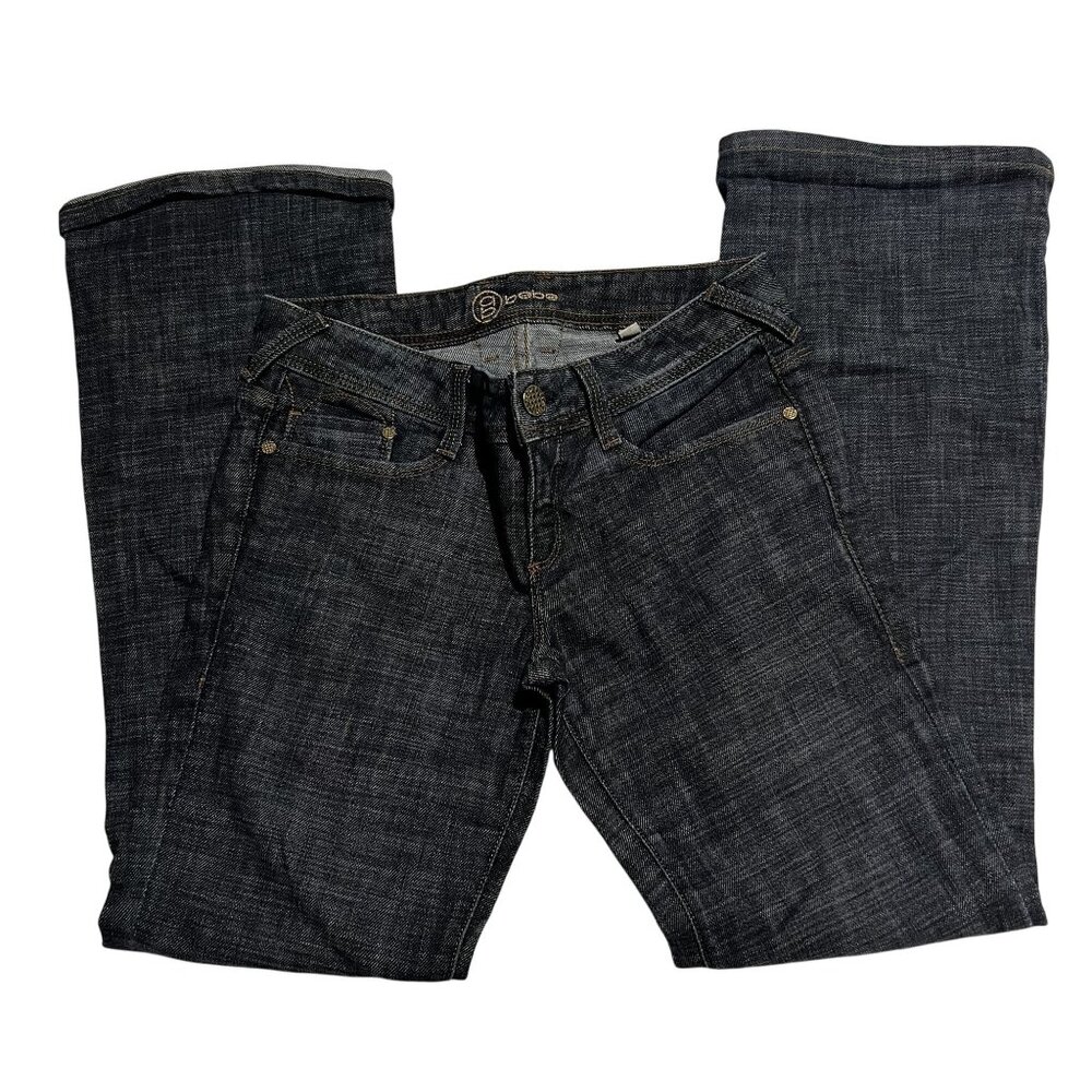 Bebe Women's Dark Wash Bootcut Denim Jeans size 27